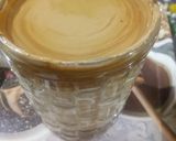 A picture of step 3 of Dalgona coffee.