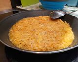 A picture of step 2 of Baked egg n sweet bacon hash browns.
