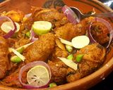 A picture of step 4 of Chicken dum kabab.