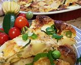 Cukiniowa fritata ze smażonym karasiem krok przepisu 8 zdjęcie