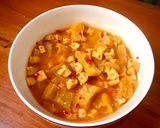 Foto langkah ke 4 dari resep Krecek, tahu, kentang pedas with fiber creme.