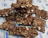 A picture of step 5 of Chocolate Peanut Chikki.