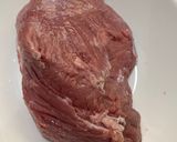 A picture of step 1 of Pulled beef sandwich.