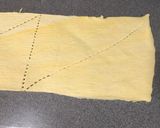 A picture of step 2 of Croissant sausage roll.