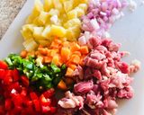 A picture of step 2 of Chickpeas with potatoe.