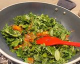 A picture of step 2 of Methi Dal with Special Lasooni Tadka.
