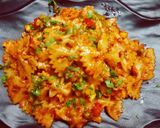 A picture of step 3 of Cheesy Butterfly (Farfalle) Pasta.