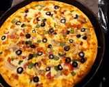 A picture of step 4 of 🍕🍕🍕Chicken fajita pizza🍕🍕.