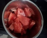 A picture of step 2 of Water Melon Shake.