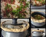 A picture of step 5 of Zafrani Veg Handi Dum Biryani.