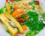 Hình bước làm 9 của món Bánh canh cá cờ, đậu hủ từ cơm nguội, bột gạo, bột năng