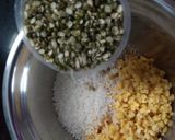 A picture of step 1 of Moong Dal Idlis.