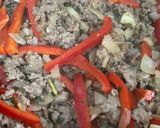 A picture of step 4 of Red Bean and Beef Skillet.