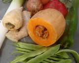 Foto del paso 1 de la receta: Sopa de verduras multicolor