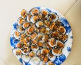 Hình bước làm 1 của món Sò lông nướng mỡ hành