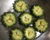 A picture of step 2 of Bitter Gourd Fritters.