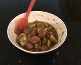 A picture of step 1 of Grilled Chimichurri Potatoes.