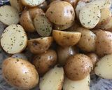 A picture of step 2 of Oven-Roasted Baby Potatoes with Paprika.