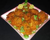 A picture of step 4 of Besan ke pakorry!!.