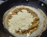 A picture of step 2 of Drumstick besan dry.