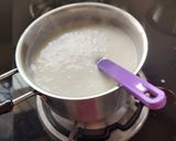 A picture of step 1 of Tuti fruti pudding.