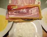A picture of step 1 of Fluffy's fried chicken.