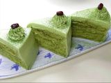 My green tea cake  Matcha moousse cake