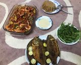 صورة لخطوة 2 من وصفة طاجن جمبري وشوربه سي فود ورز صياديه وسمك مقلي 😍😍