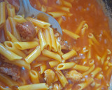 Foto del paso 2 de la receta: Macarrones guisados con chorizo y pollo
