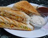 A picture of step 4 of Mexican Sandwich.