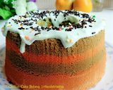Foto langkah ke 8 dari resep CHIFFON CAKE BELANG2 Telur(Chiffon Taro Belang).