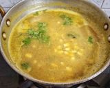 A picture of step 7 of Sweet Corn Soup.