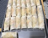 A picture of step 6 of Veggie Tofu Lumpia.