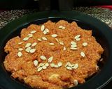 A picture of step 5 of Gajar Halwa.