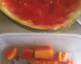 Foto langkah ke 1 dari resep Smoothies semangka pepaya.