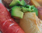 Foto del paso 6 de la receta: Hamburguesas veganas de bulgur y berenjenas, verduras al horno
