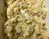 A picture of step 7 of Thabi’s potatoes salad.