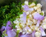 A picture of step 1 of Babycorn spicy pakoda.
