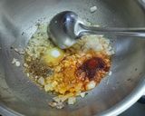 A picture of step 2 of Aalu bhindi.