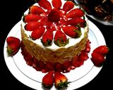 รูปขั้นตอนการทำที่ 4 ของ สตรอว์เบอร์รี่🍓ช็อตเค้ก🍓(เค้กนุ่ม หวานน้อย) strawberry 🍓shortcake cake🍓