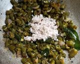 A picture of step 5 of Steamed beans poriyal.