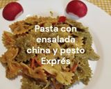 Foto del paso 9 de la receta: Pasta con ensalada china y pesto Exprés