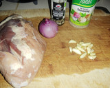 Foto del paso 1 de la receta: Masas de cerdo en aceite