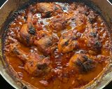 A picture of step 6 of Chicken Paprika.