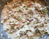 A picture of step 4 of Tuna & Cabbage Okonomiyaki with Oat Flour.
