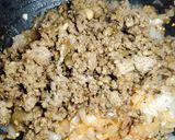 A picture of step 1 of Qeemay k samosay.
