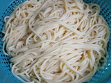 Espaguetis con Gulas y Gambas