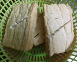 Hình bước làm 2 của món Đậu Hủ Chay Hấp Lá Chuối