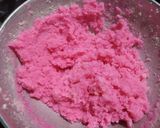 A picture of step 2 of Coconut Rose Burfi (Khopra Pak).