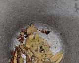 A picture of step 1 of Masala chai.